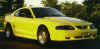 Yellow and gold Mustang GT
